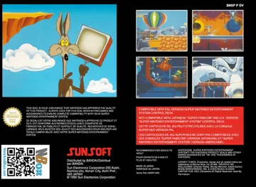 Looney Tunes - Road Runner (Europe) box cover back